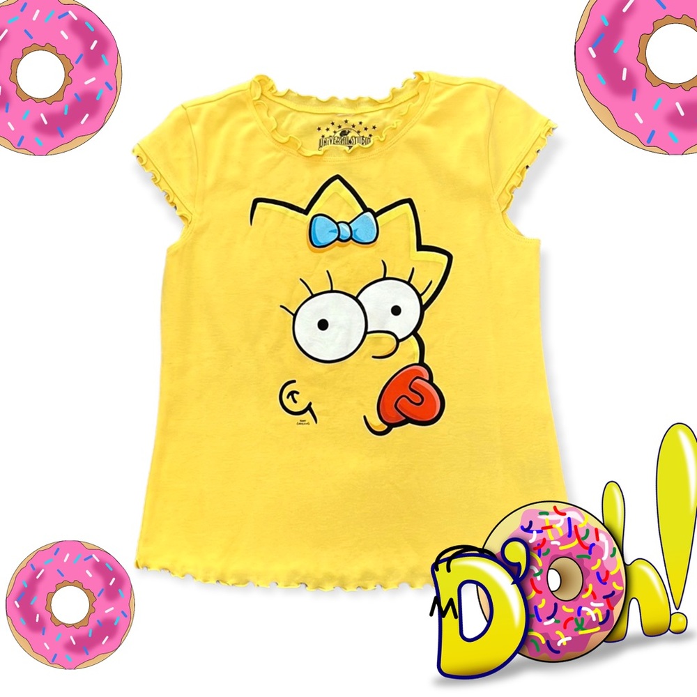 Maggie Simpson Universal Studios girls t-shirt